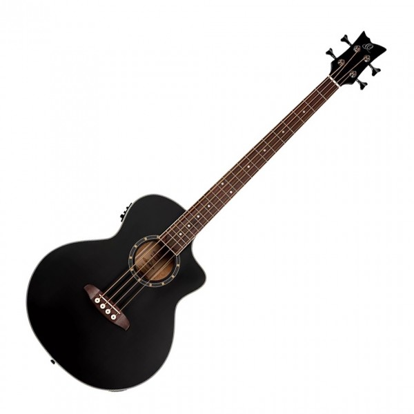 Ortega Deep Series 7 Electro Medium Scale Cutaway Bass, Satin Black