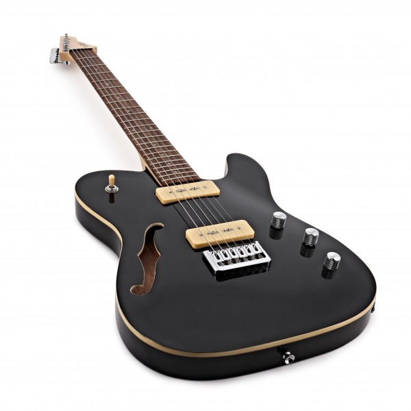 SubZero Paradigm Semi-Hollow Electric Guitar, Black