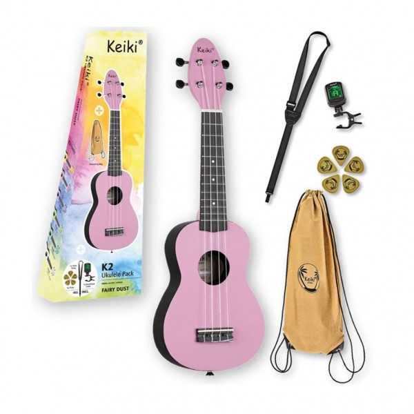 Keiki K2 Series Soprano Ukulele, Fairy Dust