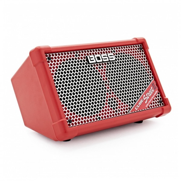 Boss Cube Street 2 Battery Powered Amp, Red with Carrying Case 2
