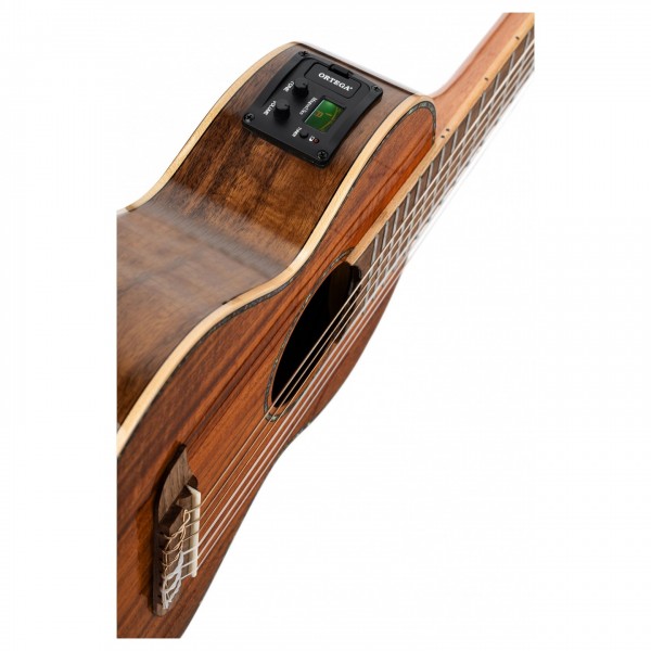 Ortega Mini/Travel Series 1/8 Size Electro Acoustic, Natural 