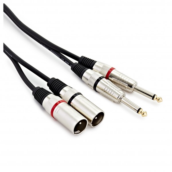 Cavo Audio RCA A XLR Femmina 2xRCA A 2xXLR Bilanciato Per Subwoofer E Mixer – Schermatura Doppia 3 Metri