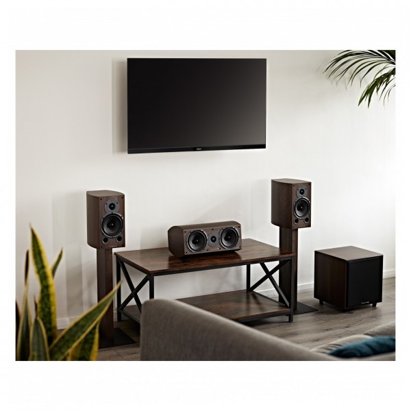 Wharfedale Diamond 9.1 HCP 5.1 Speaker Package, Walnut Lifestyle View