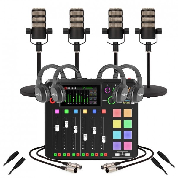 Rode Rodecaster Pro II Quad Bundle