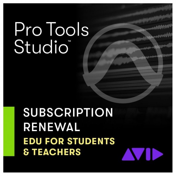 Pro Tools | Studio 1-Year Subscription Renewal - EDU