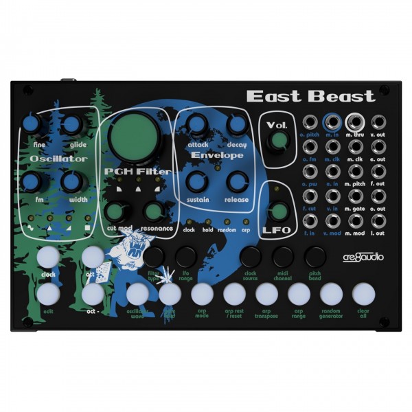 Cre8audio East Beast Modular Synthesizer - Top