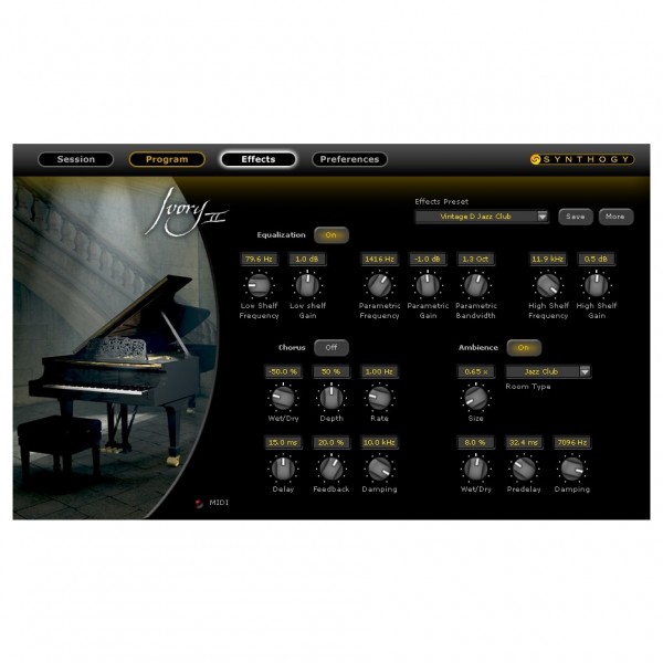 Synthogy Ivory II American Concert D Piano Virtual Instrument