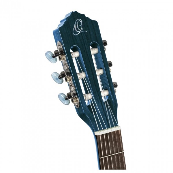 Ortega Family Series Slim Neck Acoustic, Ocean Blue head