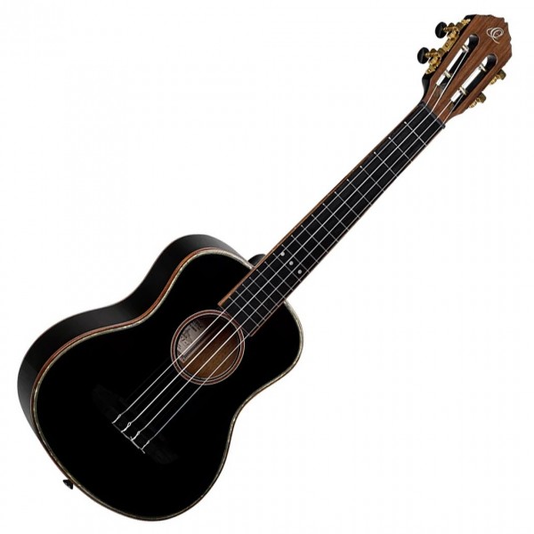 Ortega Onyx Series Tenor Ukulele, Black