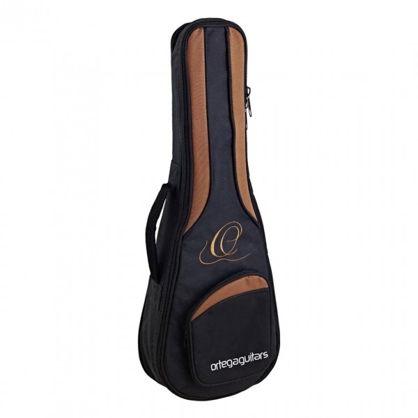 Ortega Onyx Series Concert Ukulele, Black gig bag