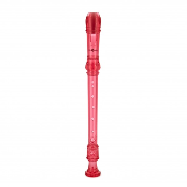 Descant Recorder with Cleaning Rod, Pink
