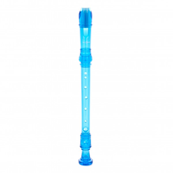 Descant Recorder with Cleaning Rod, Blue