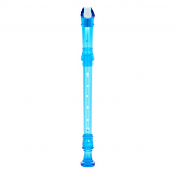 Descant Recorder with Cleaning Rod, Blue