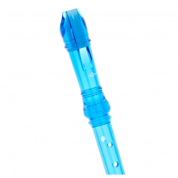 Descant Recorder with Cleaning Rod, Blue