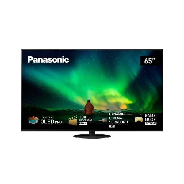 Panasonic TX-65LZ1500B 65" 4K Pro Edition OLED Smart TV - Front, with Logos