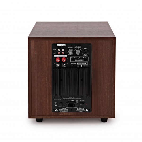 Wharfedale Diamond SW-150 Subwoofer, Walnut Back View
