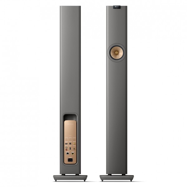 KEF LS60 Wireless Floorstanding Active Speakers, Titanium (2)