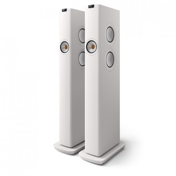 KEF LS60 Wireless Floorstanding Active Speakers, White (1)