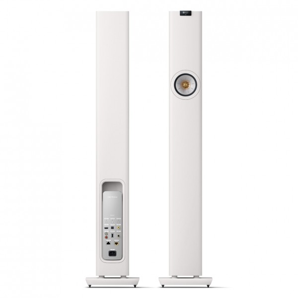 KEF LS60 Wireless Floorstanding Active Speakers, White (2)