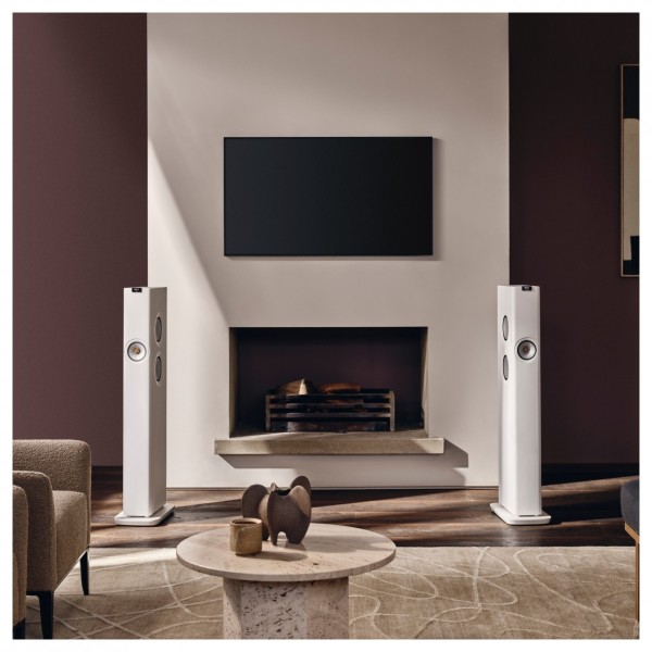 KEF LS60 Wireless Floorstanding Active Speakers, White (7)
