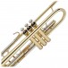 B&S Challenger 2 Trumpet, 37 Bell, Gold Lacquer