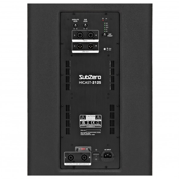 SubZero HiCAST Twin 12" Active Subwoofer