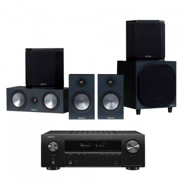 Denon AVR-X2700H AV Receiver & Bronze 50 5.1 Speaker Package, Black at  AV.com