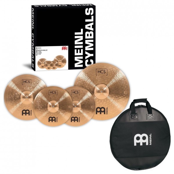 Meinl Bronze Complete HCS Cymbal Set & Standard Cymbal Bag