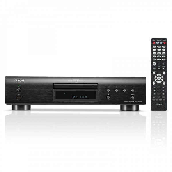 Denon DCD-900NE CD Player w/ USB, Black - Front Remote