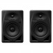 Pioneer DJ DM-50D-BT Bluetooth Monitor Speakers, Black - Front