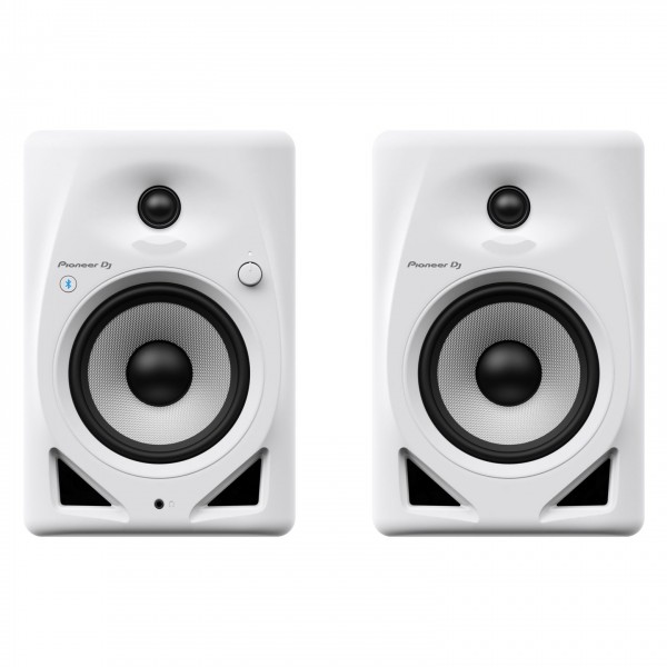 Pioneer DJ DM-50D-BT Bluetooth Monitor Speakers, White - Front