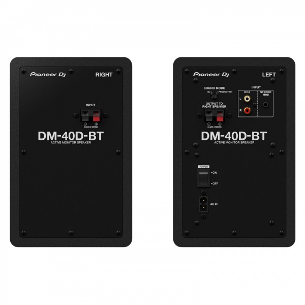 DM-40D-BT Bluetooth Studio Monitors - Rear