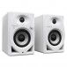DM-40D Bluetooth Monitor Speakers, White - Angled