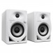 Pioneer DM-40D Monitor Speakers, White - Angled