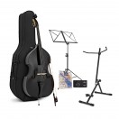 Zestaw kontrabasowy Student 3/4 dla początkujących Gear4music, czarny