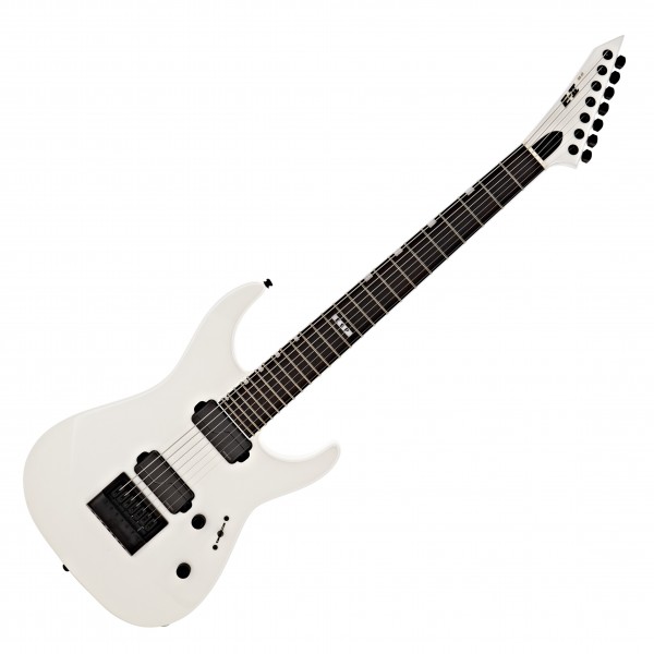ESP E-II M-II 7B Baritone Evertune, Pearl White