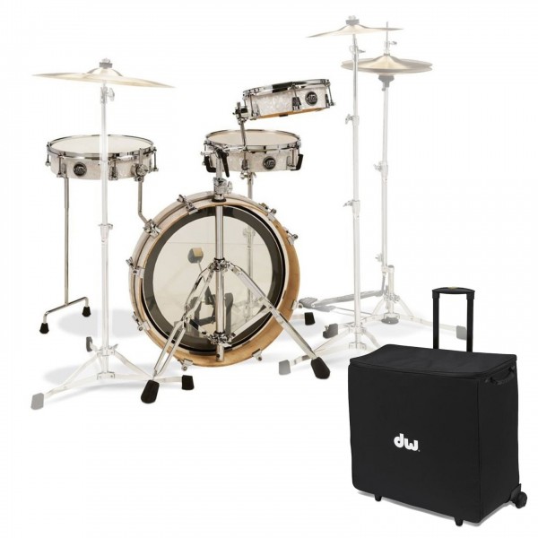 DW Performance Series 20'' 4pc LowPro Kit & Softcase, White Marine