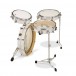 DW Performance Series 20'' 4pc LowPro kit - White Marine - Shell Side Image