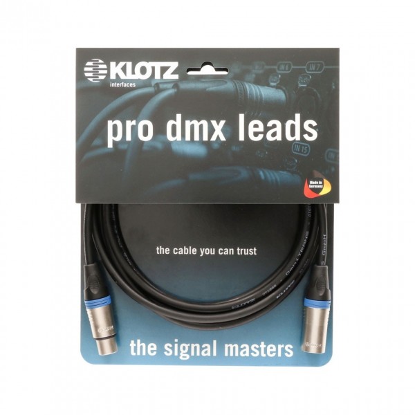 Klotz Pro DMX Cable, 5 Pin XLR, 1.5m