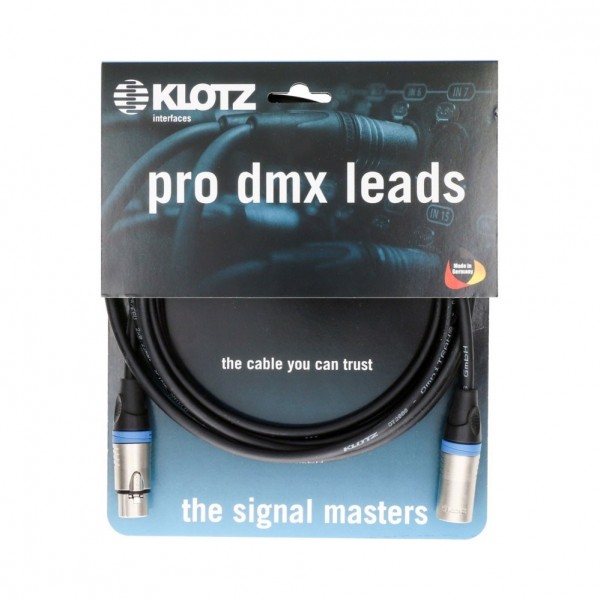 Klotz Pro DMX Cable, 5 Pin XLR, 5m