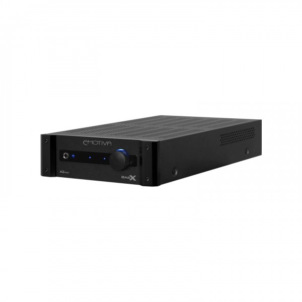 Emotiva BasX A2m Stereo Flex Amplifier - Front Angle