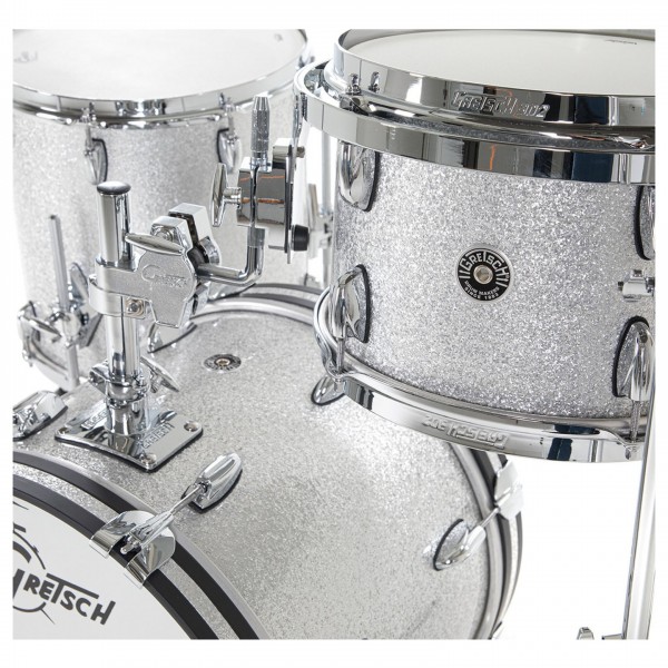 Gretsch USA Brooklyn 3 Piece 18'' Shell Pack, Silver Sparkle - Tom Holder