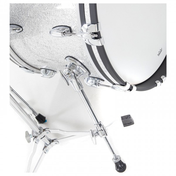 Gretsch USA Brooklyn 3 Piece 18'' Shell Pack, Silver Sparkle - Spurs detail