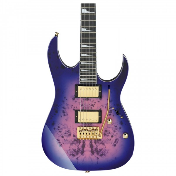 Ibanez GRG220PA, Royal Purple Burst body 2