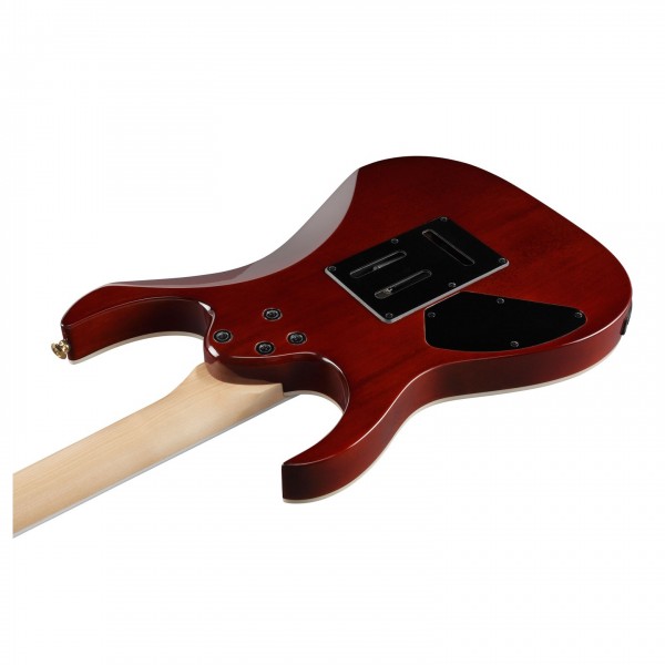 Ibanez GRG220PA, Royal Purple Burst back angle 