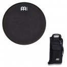 Meinl 12'' Marshmallow Practice Pad & Pro Stick Bag, Black