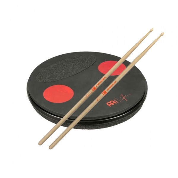 Meinl 12" Anika Nilles Split Tone Practice Pad & Promark Sticks, Pair