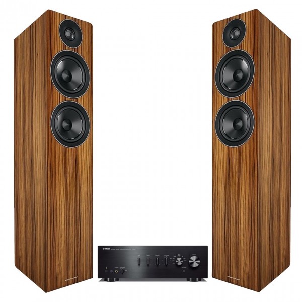 Yamaha A-S501 Stereo Amp & AE109 Speakers, Walnut Hi-Fi Package