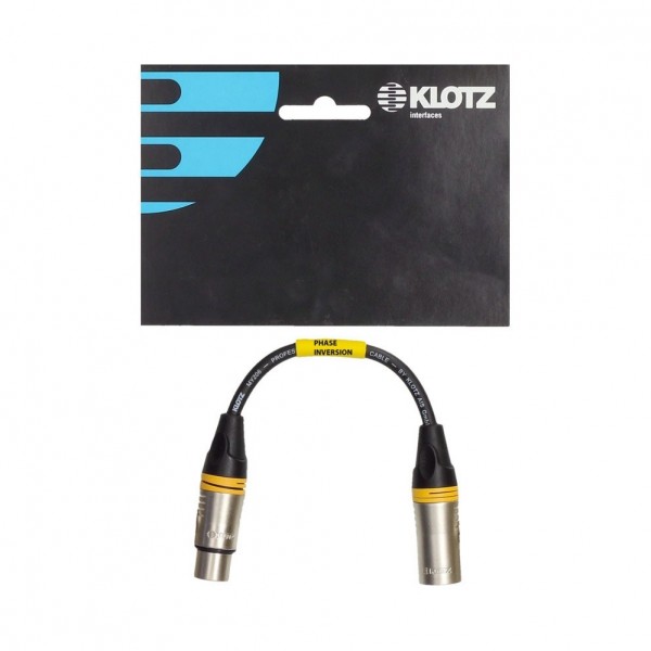 Klotz Phase Inversion Adapter, XLR, 0.2m - with packaging