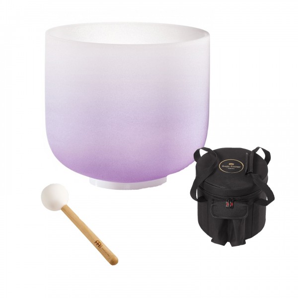 Meinl Sonic Energy 8" Crystal Singing Bowl Purple Set, Note B4